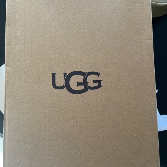 UGG Fluff Yeah Slingback Slippers Slides Red and Gold Glitter - Picture 9 of 10